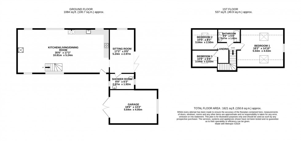 Floorplan for Govilon, Abergavenny, Monmouthshire