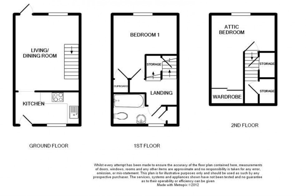 Floorplan for Free Street, Brecon, Powys