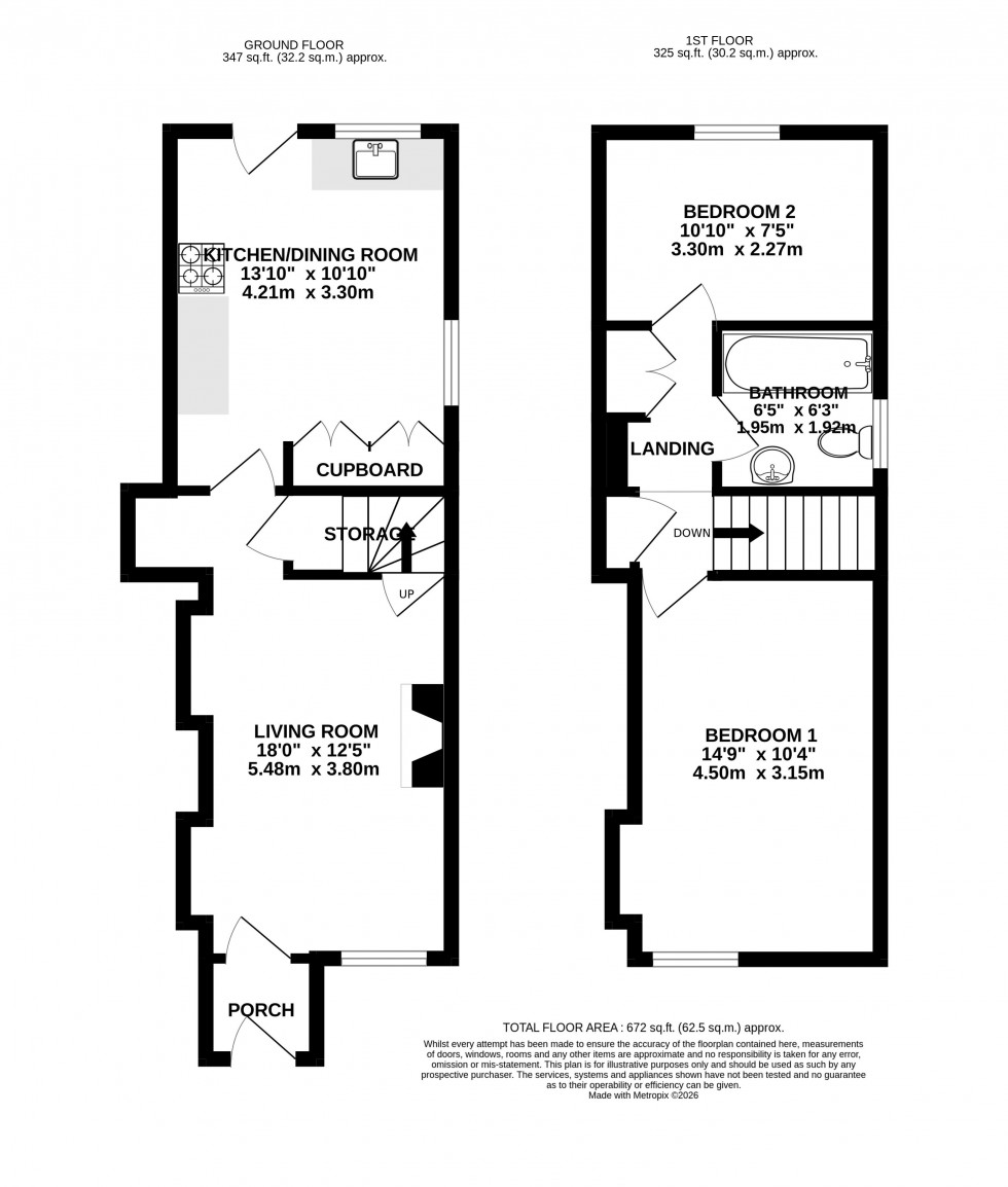 Floorplan for Govilon, Abergavenny, Monmouthshire