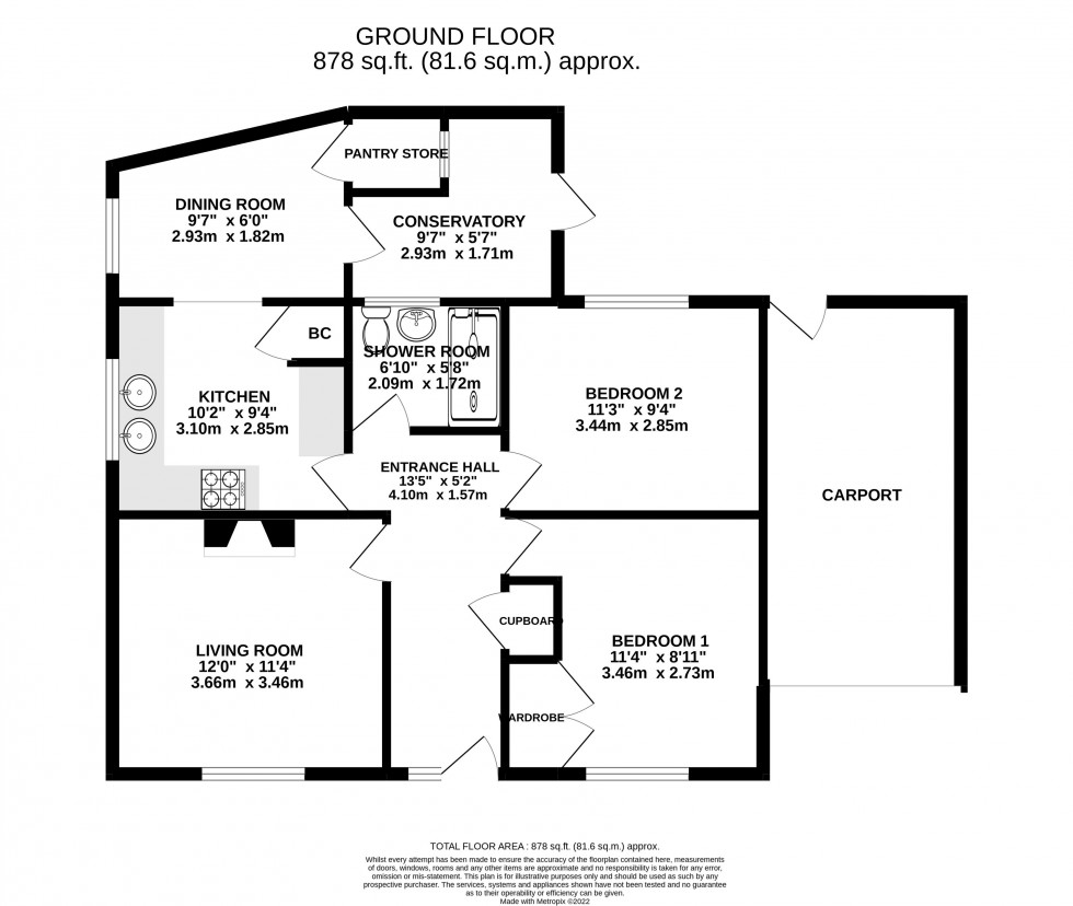 Floorplan for North Street, Abergavenny, Monmouthshire