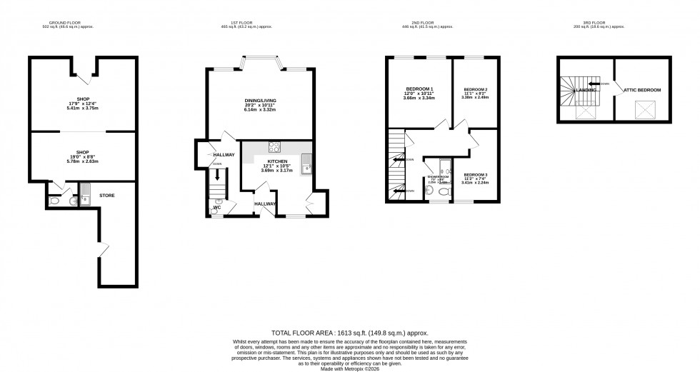 Floorplan for Bulwark, Brecon, Powys