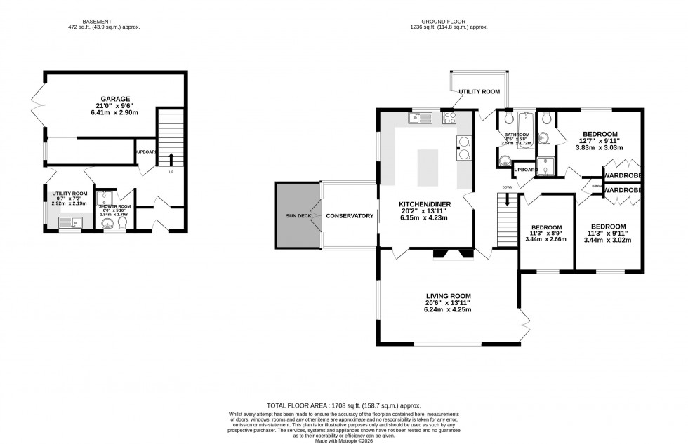 Floorplan for Bwlch, Brecon, Powys