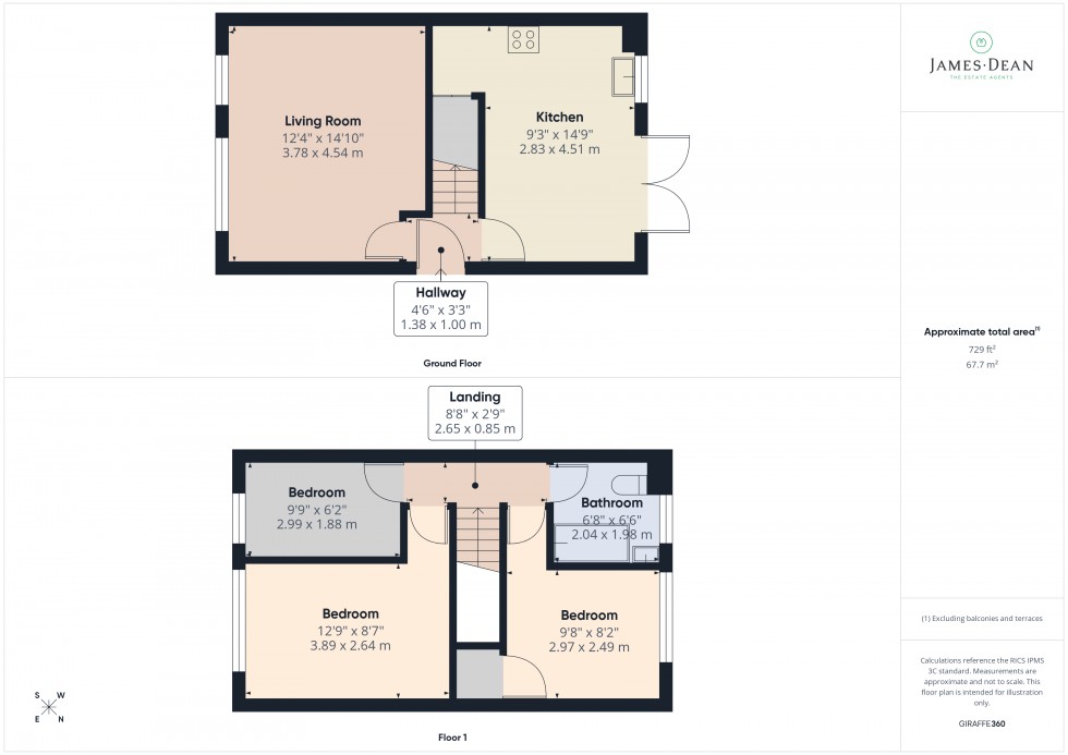 Floorplan for Beech Close, Ross-on-Wye, Herefordshire