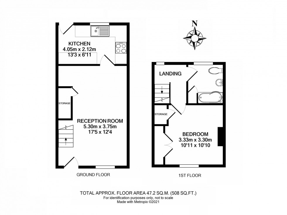 Floorplan for Oaklands, Builth Wells, Powys
