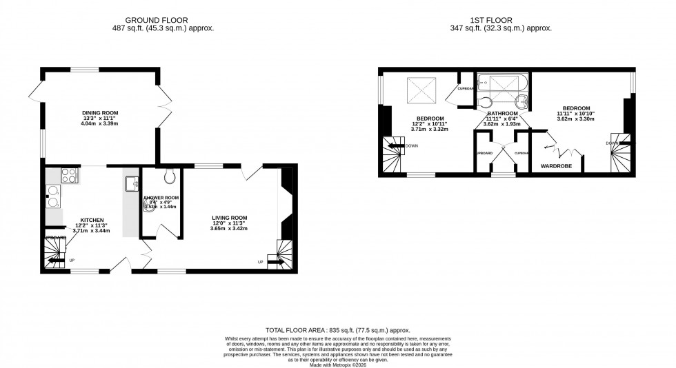 Floorplan for Groesffordd, Brecon, Powys