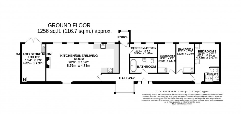 Floorplan for Llantilio Crossenny, Abergavenny, Monmouthshire