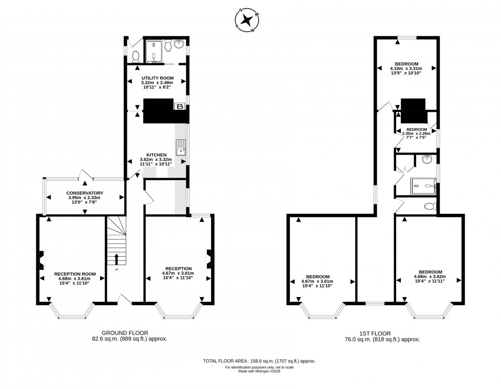 Floorplan for North Road, Builth Wells, Powys