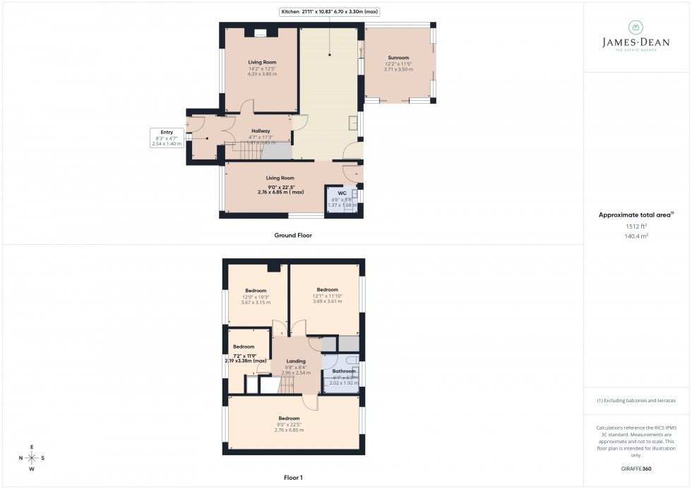 Floorplan for Weston Grove, Ross-on-Wye, Herefordshire