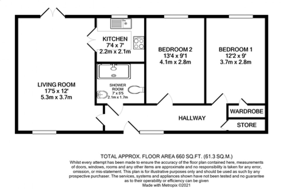 Floorplan for Heol Gouesnou, Brecon, Powys