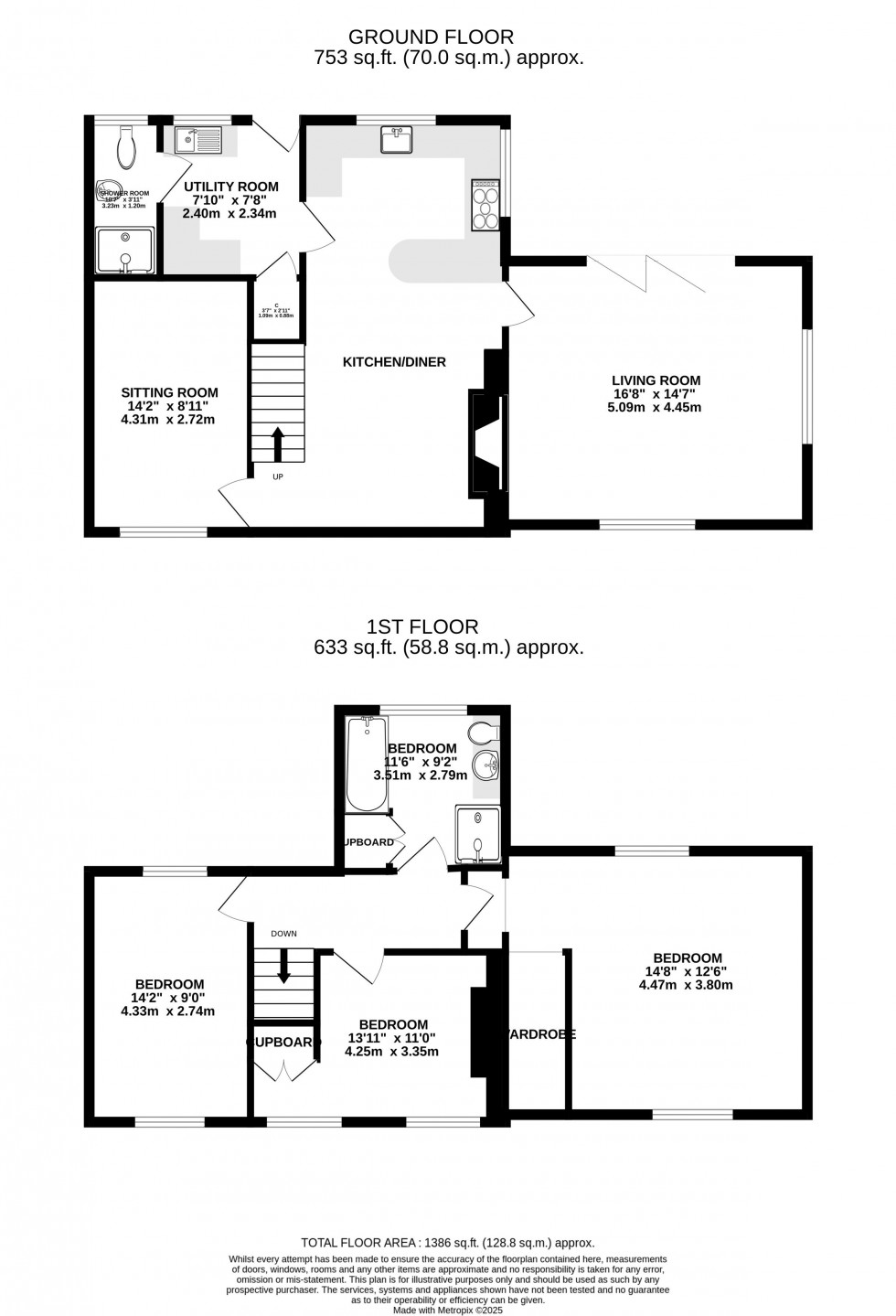 Floorplan for Talyllyn, Brecon, Powys