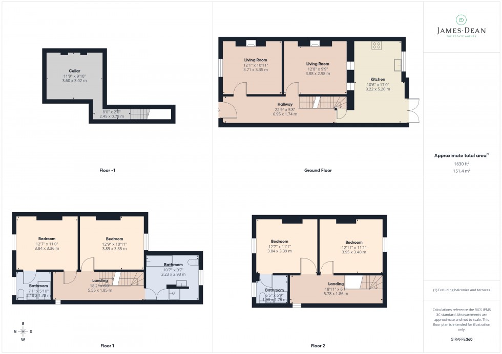 Floorplan for Palmerston Road, Ross-on-Wye, Herefordshire