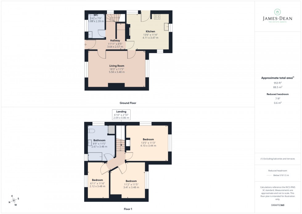 Floorplan for Springfield Road, Ross-on-Wye, Herefordshire