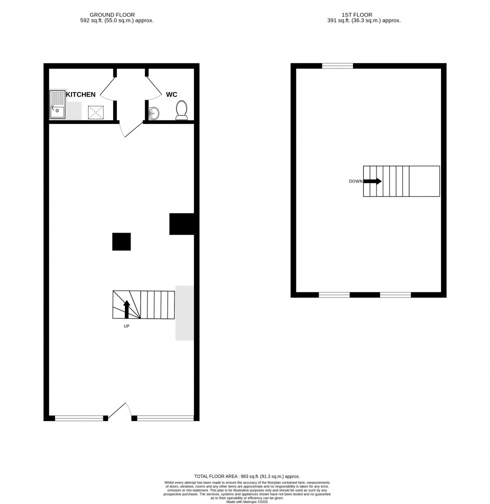 Floorplan for Ship Street, Brecon, Powys
