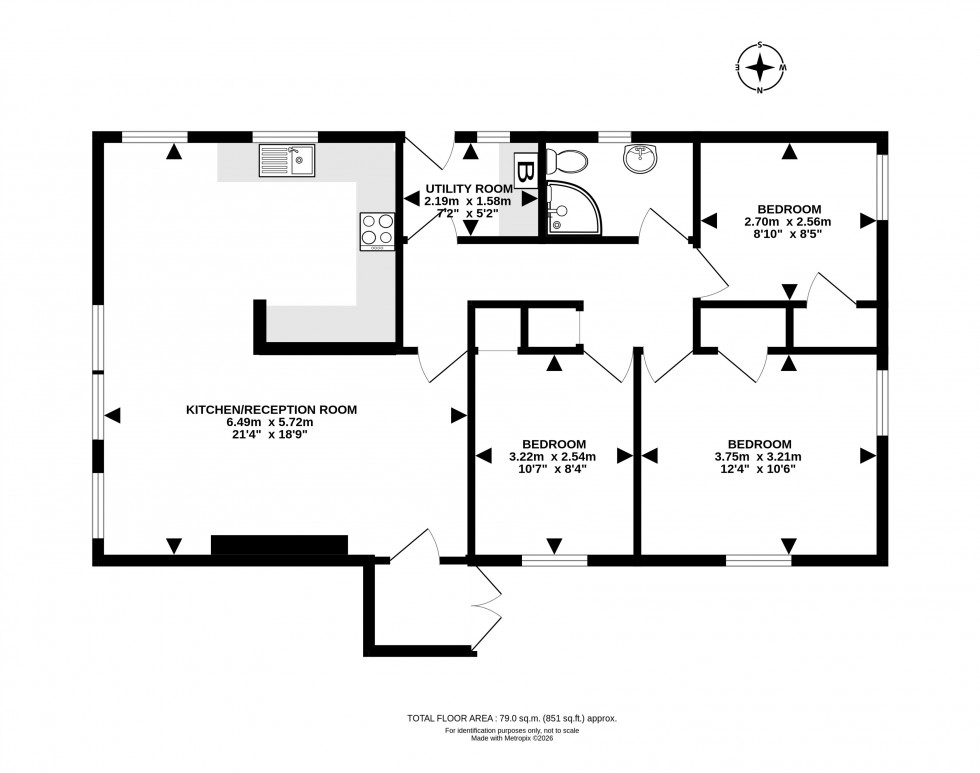Floorplan for Llanynis, Builth Wells, Powys