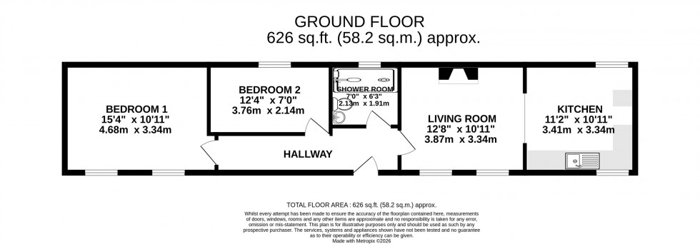 Floorplan for Llanover, Abergavenny, Monmouthshire