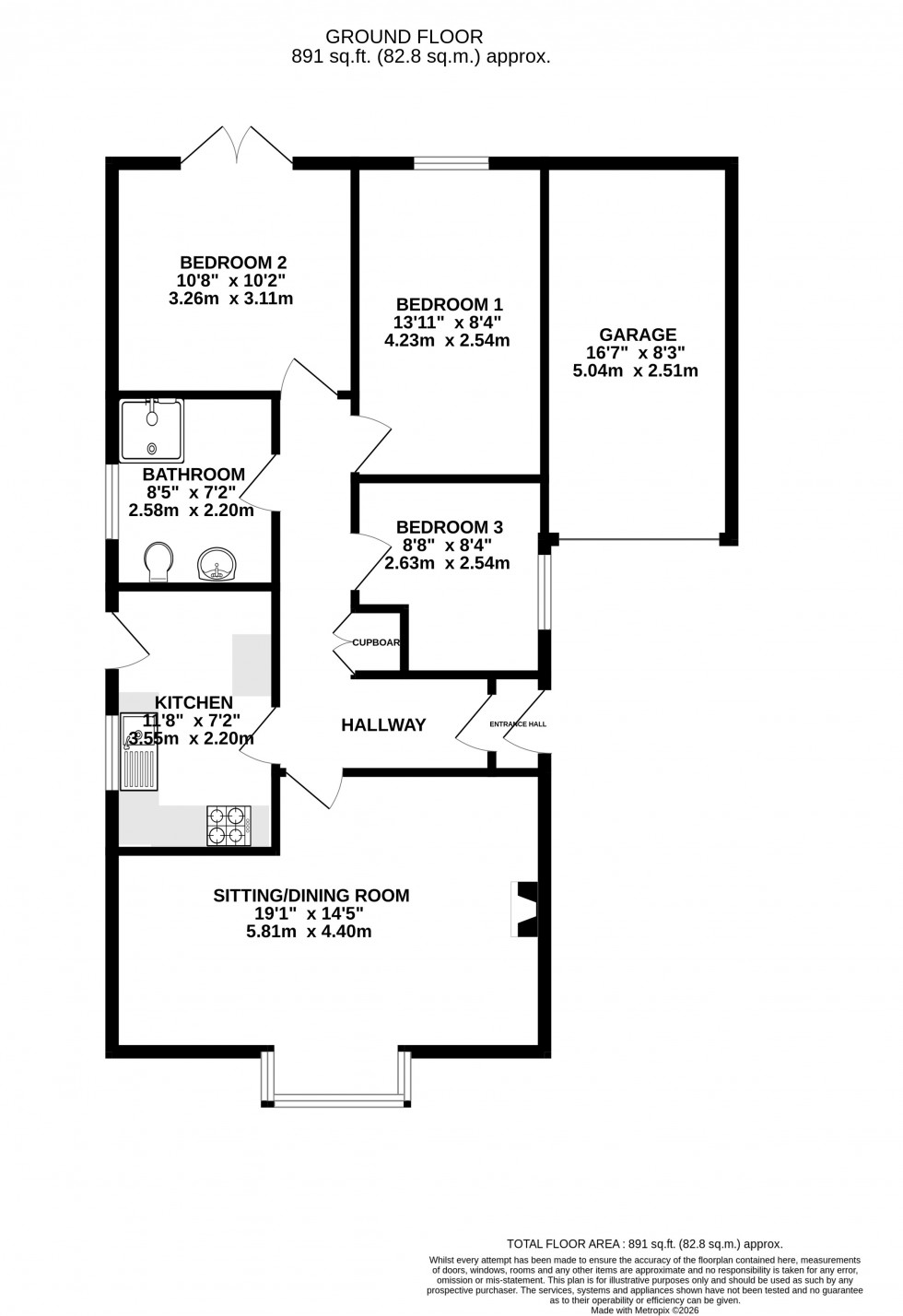 Floorplan for Tai Ar Y Bryn, Builth Wells, Powys