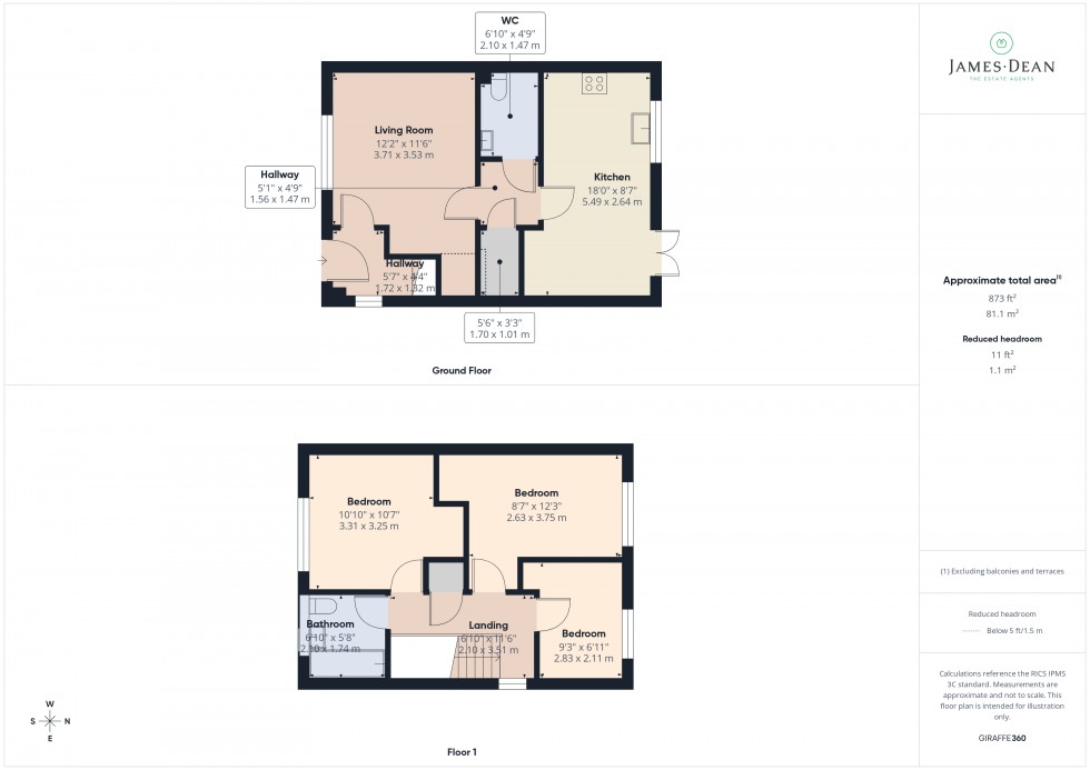 Floorplan for Smallbrook Gardens, Ross-on-Wye, Herefordshire