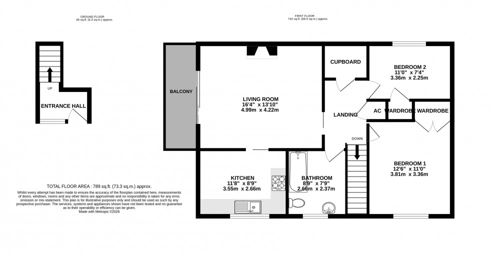 Floorplan for Mill Close, Abergavenny, Monmouthshire