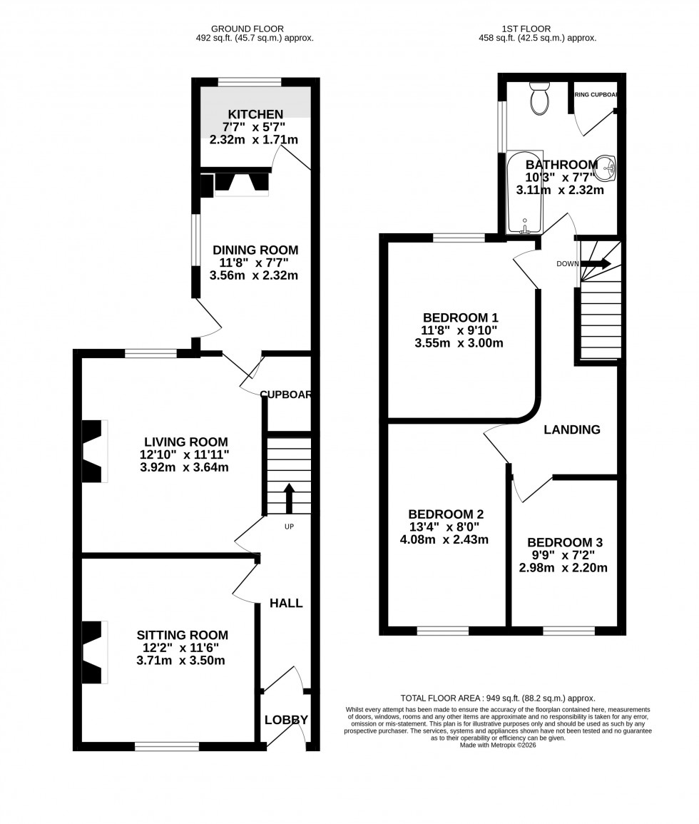 Floorplan for Blaenavon, Pontypool, Torfaen