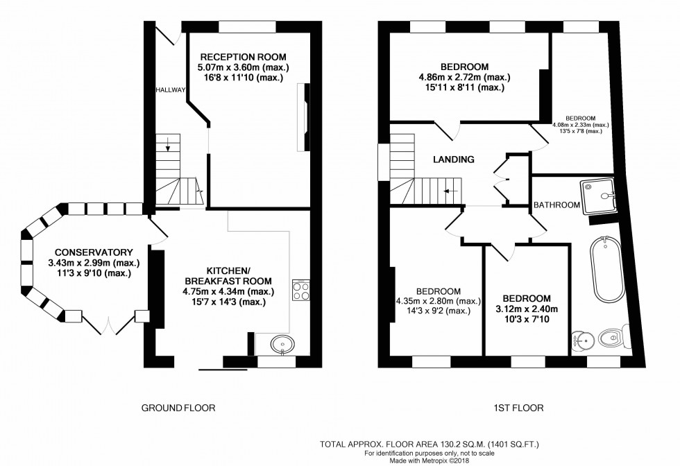 Floorplan for Market Street, Builth Wells, Powys