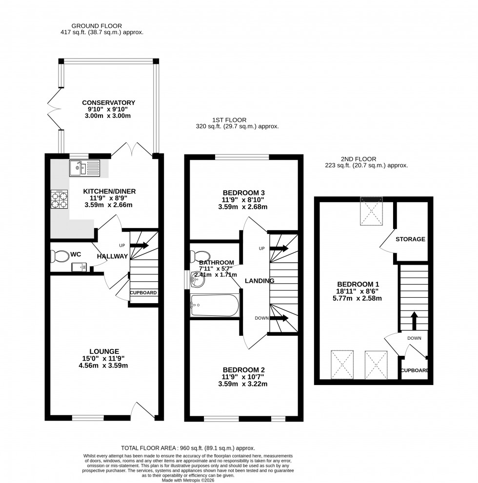 Floorplan for Llantilio Pertholey, Abergavenny, Monmouthshire