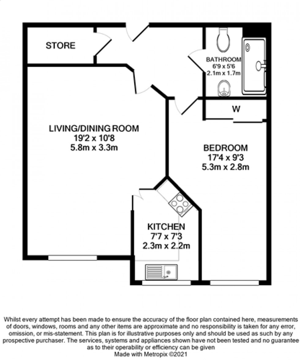 Floorplan for Heol Gouesnou, Brecon, Powys