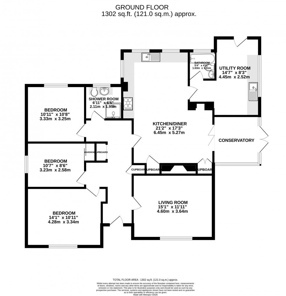 Floorplan for Disserth, Builth Wells, Powys