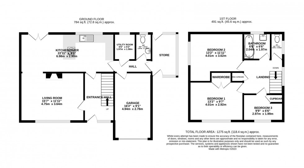Floorplan for Gilwern, Abergavenny, Monmouthshire