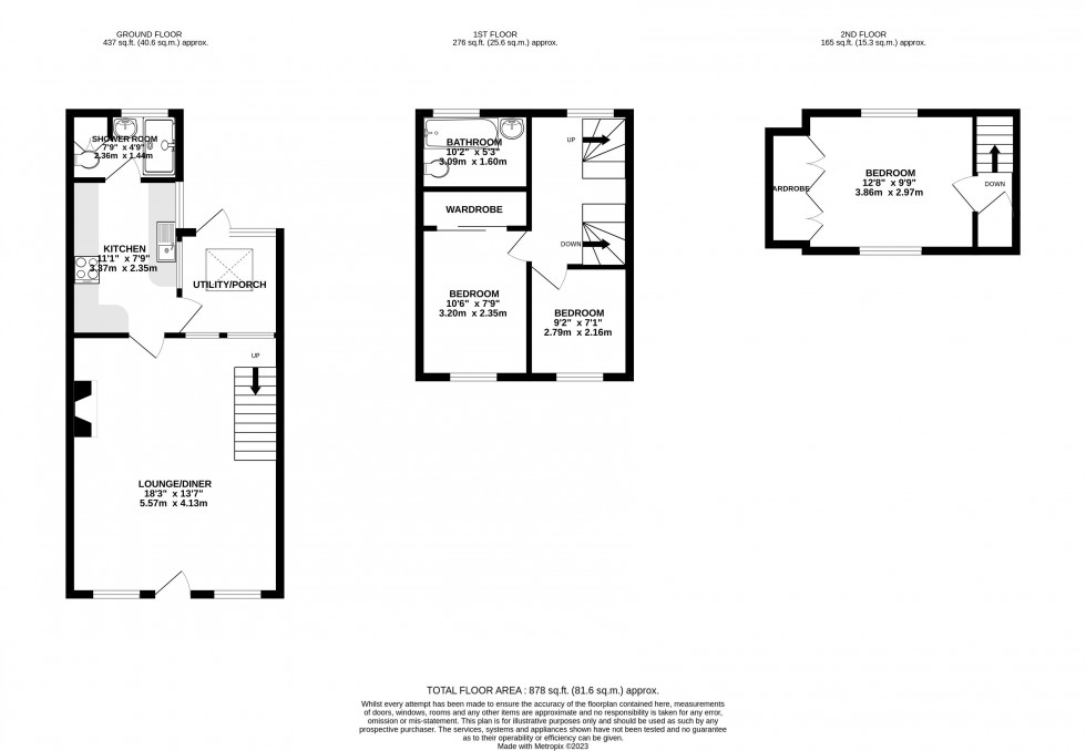 Floorplan for Llanfaes, Brecon, Powys