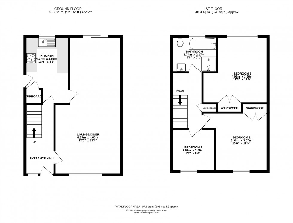 Floorplan for Glandwr Park, Builth Wells, Powys