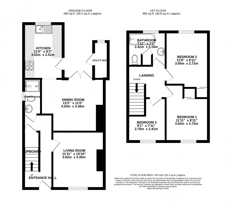 Floorplan for Stanhope Street, Abergavenny, Monmouthshire