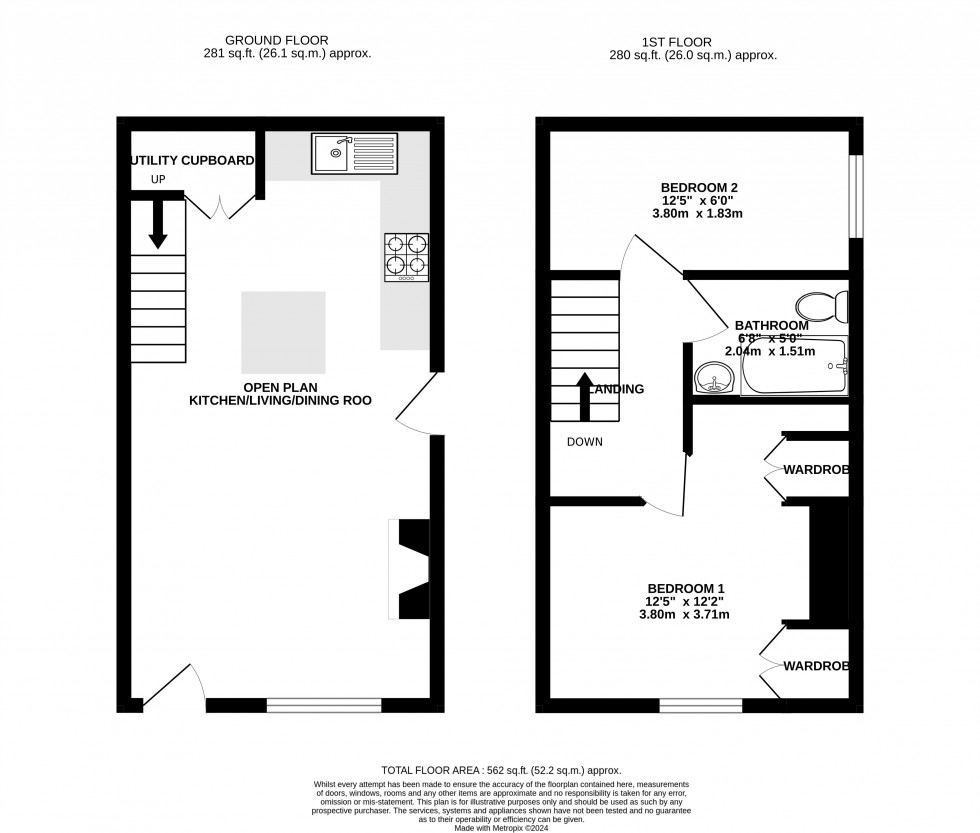 Floorplan for St Helens Road, Abergavenny, Monmouthshire