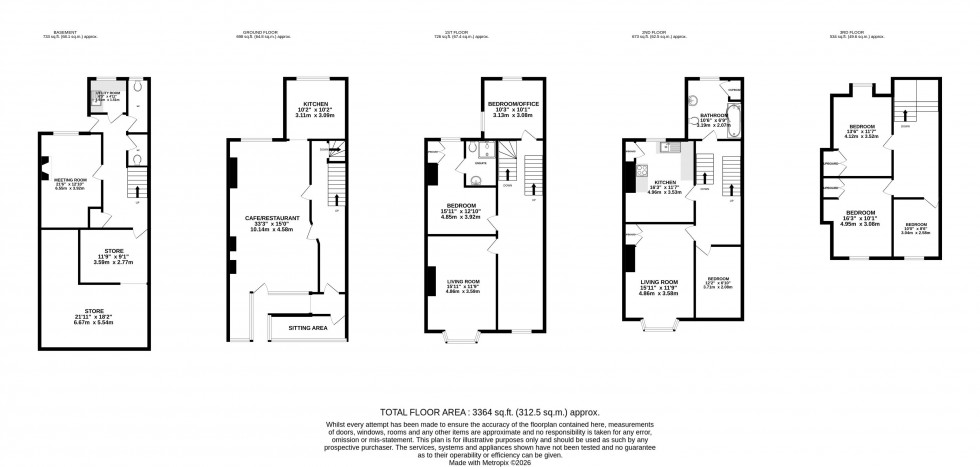 Floorplan for Spa Road, Llandrindod Wells, Powys