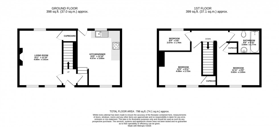 Floorplan for Pencelli, Brecon, Powys