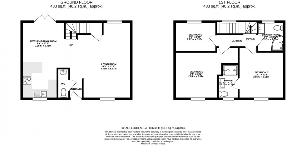 Floorplan for Bedlinog, Treharris, Mid Glamorgan