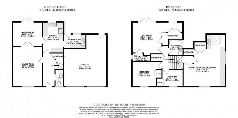 Floorplan for Libanus, Brecon, Powys