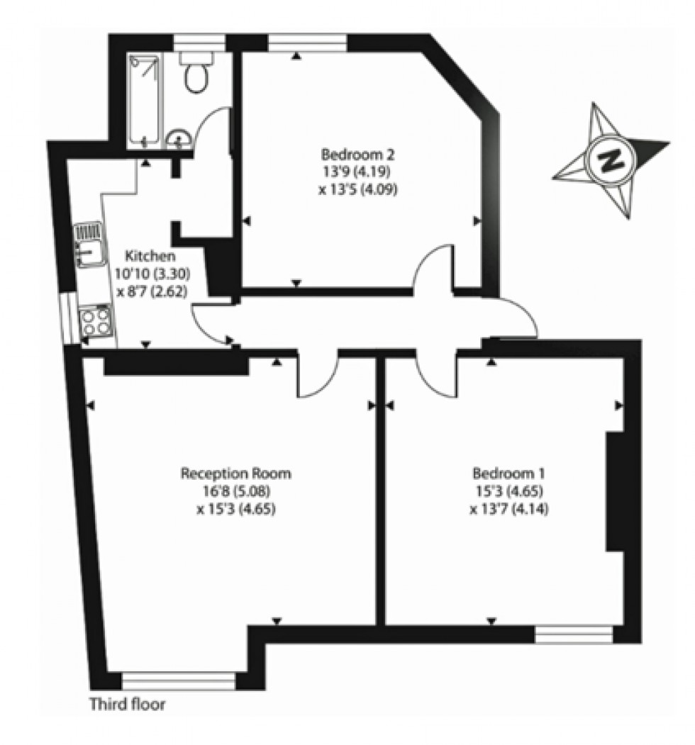 Floorplan for Temple Street, Llandrindod Wells, Powys