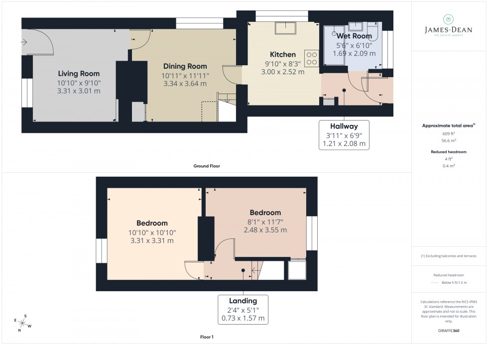 Floorplan for Tudor Street, Ross-on-Wye, Herefordshire