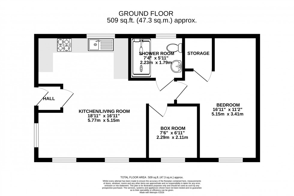 Floorplan for Llanover, Abergavenny, Monmouthshire