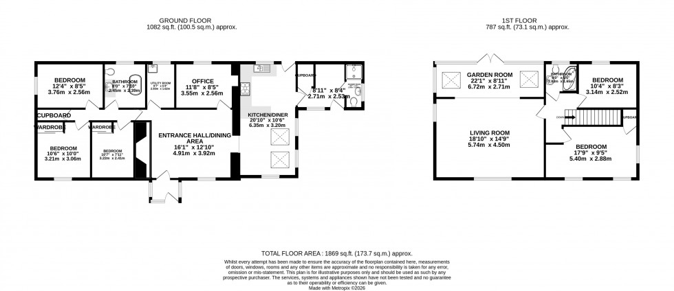 Floorplan for Garthbrengy, Brecon, Powys
