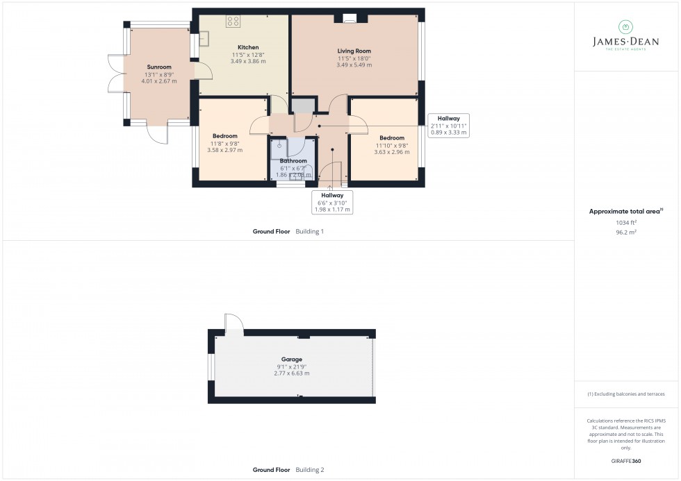 Floorplan for Arundel Close, Ross-on-Wye, Herefordshire
