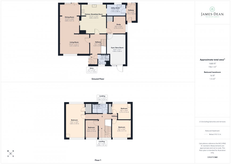Floorplan for Overross Close, Ross-on-Wye, Herefordshire