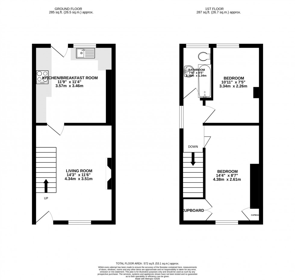 Floorplan for Llanfaes, Brecon, Powys