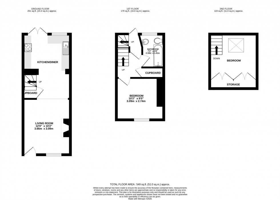 Floorplan for Talybont-on-Usk, Brecon, Powys