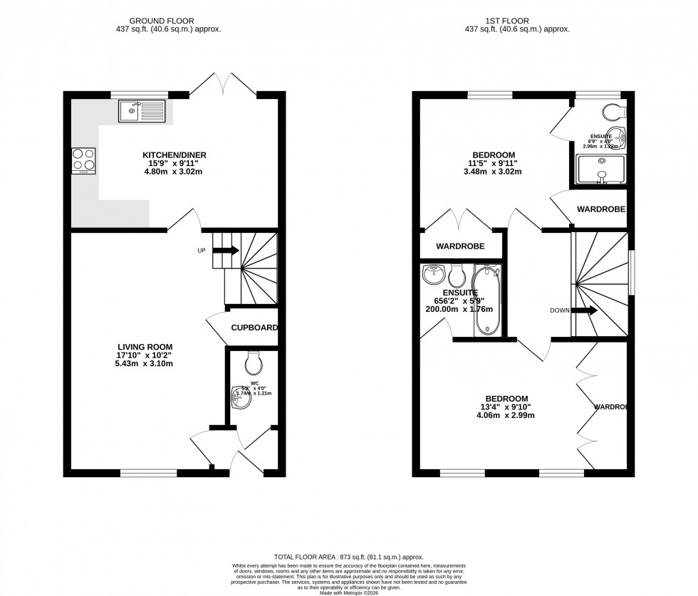 Floorplan for Hoggan Park, Brecon, Powys