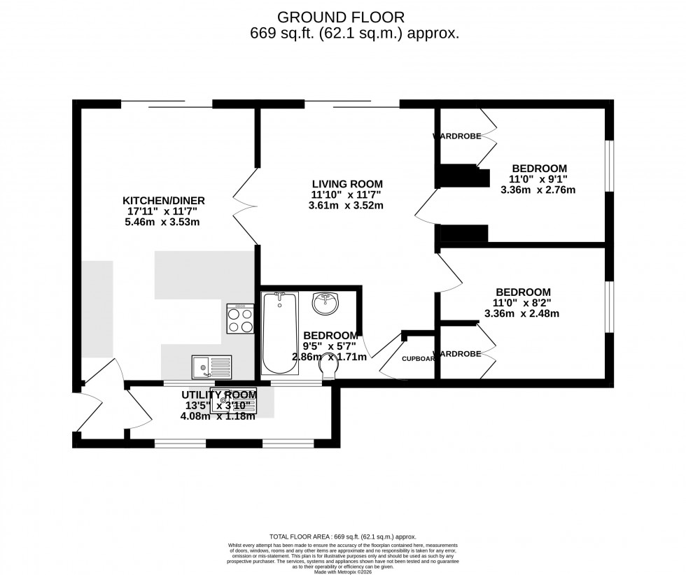 Floorplan for Hay Road, Brecon, Powys