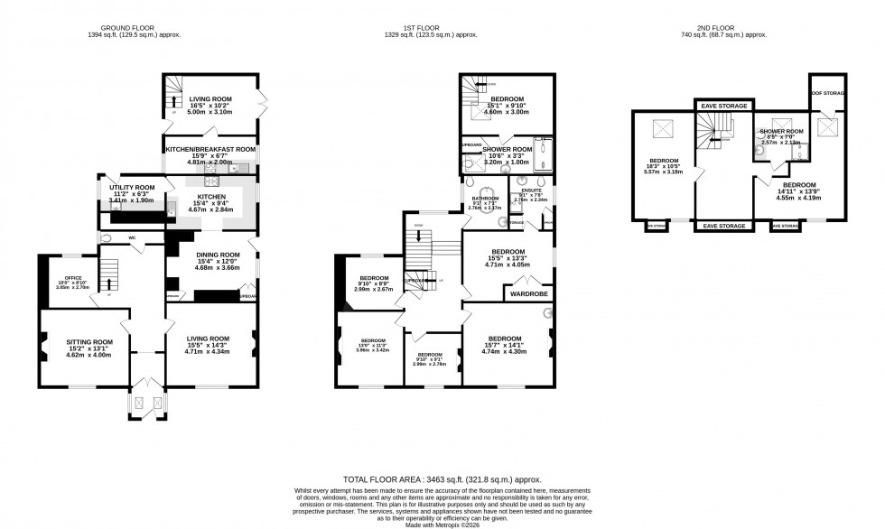 Floorplan for Merthyr Cynog, Brecon, Powys