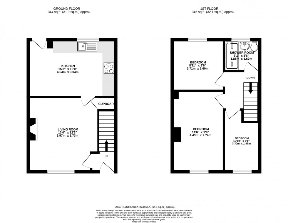Floorplan for Bronllys, Brecon, Powys