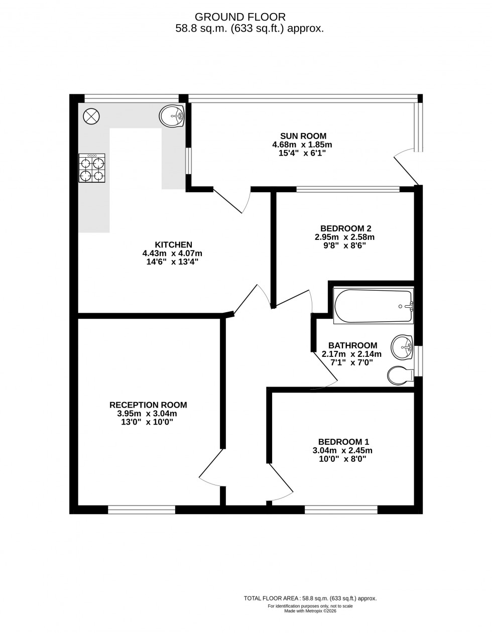 Floorplan for Brecon Road, Builth Wells, Powys
