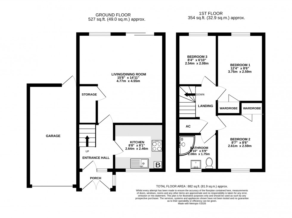Floorplan for Llanfoist, Abergavenny, Monmouthshire